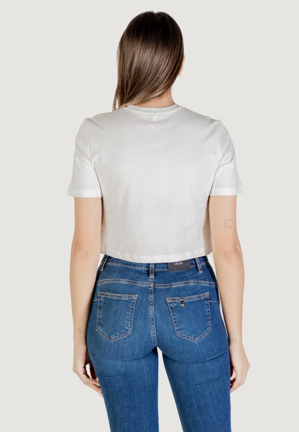 T-shirt Only onlbetsy life s/s o-neck mix top jrs Bianco - Foto 4