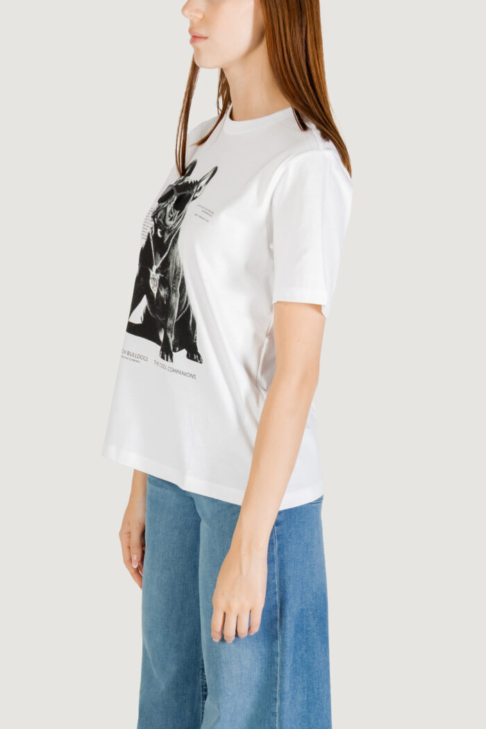 T-shirt Only onldonna life s/s cool top box jrs Bianco