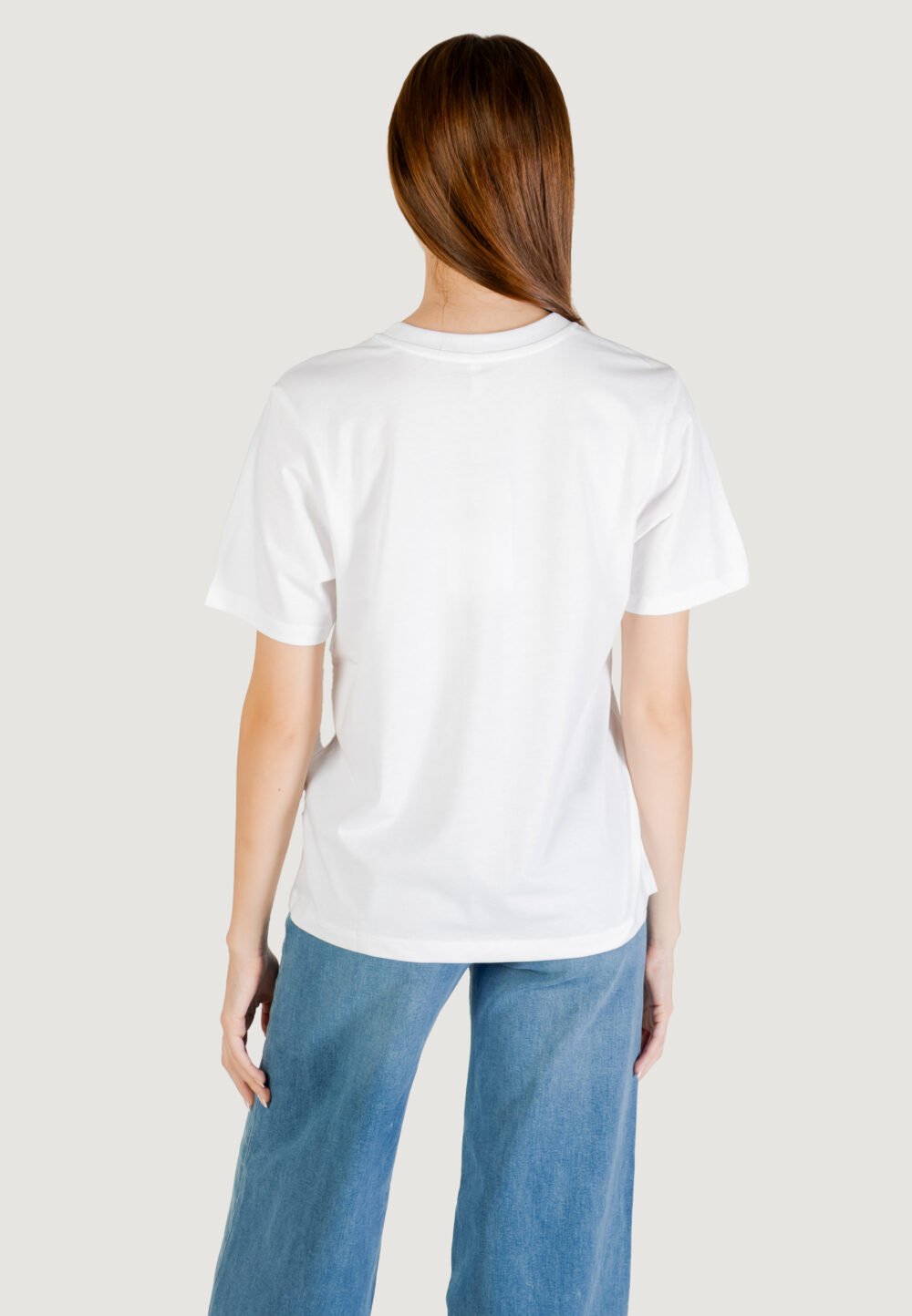 T-shirt Only onldonna life s/s cool top box jrs Bianco - Foto 4