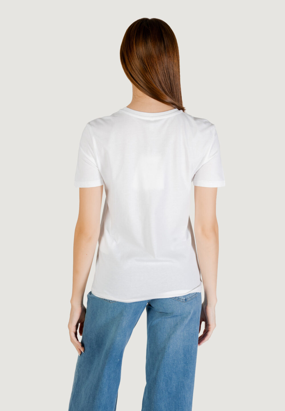 T-shirt Only onlelis s/s detail pocket tee cs jrs Bianco - Foto 4