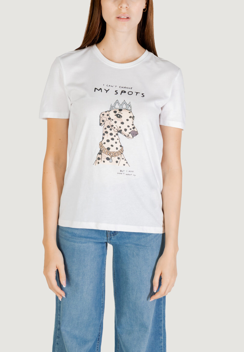T-shirt Only onlbaria reg s/s top box jrs Latte - Foto 1
