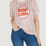T-shirt Only onlburst life s/s popcorn top box jrs Panna - Foto 1