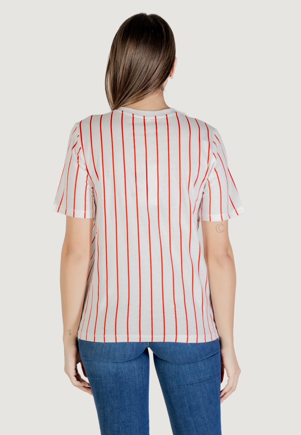 T-shirt Only onlburst life s/s popcorn top box jrs Panna - Foto 4