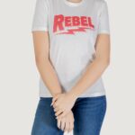 T-shirt Only onlhenny life reg s/s top box jrs Rosa Cipria - Foto 1