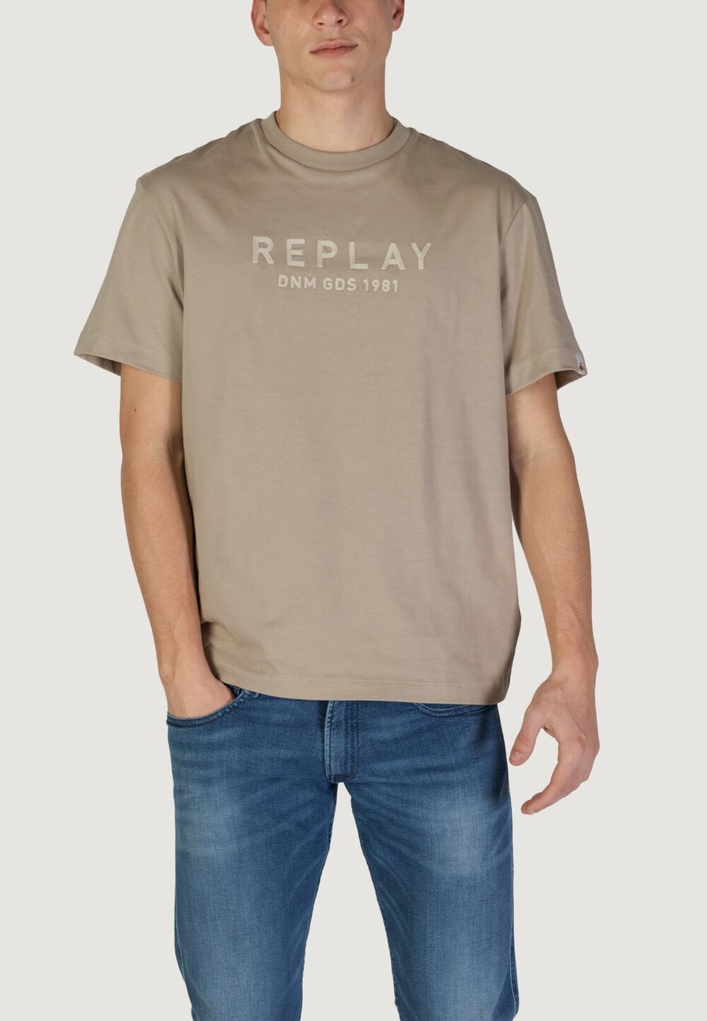 T-shirt Replay Beige - Foto 1