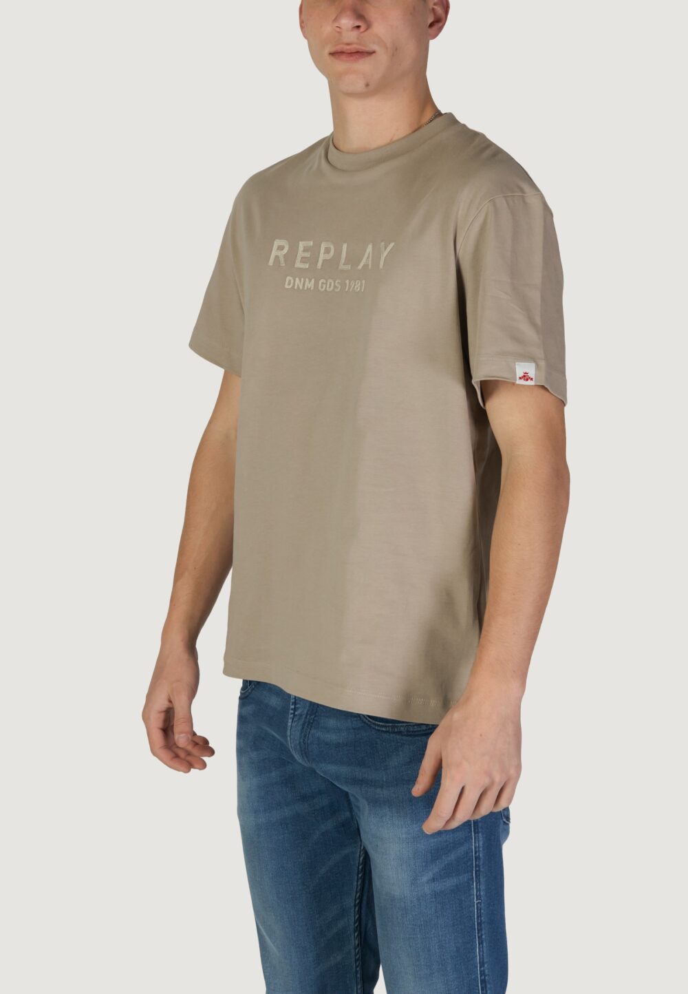 T-shirt Replay Beige - Foto 2