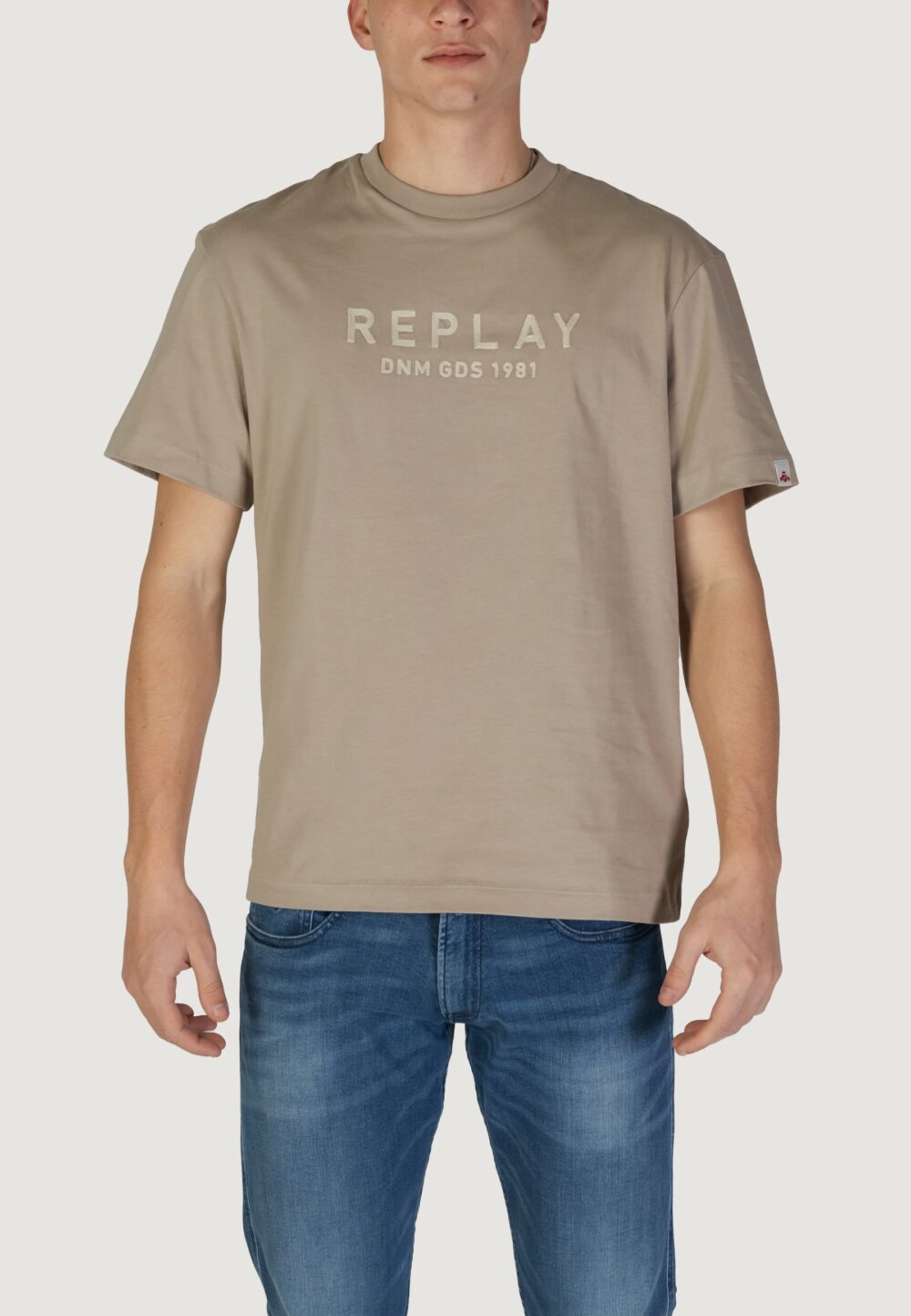 T-shirt Replay Beige - Foto 5