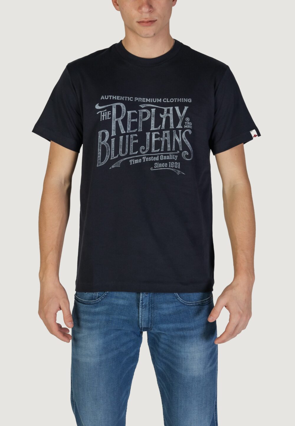 T-shirt Replay Blue scuro - Foto 5