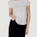 T-shirt Street One ltd qr linen look shirt w.laceshoulde Bianco - Foto 1