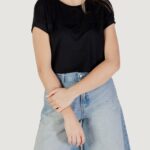 T-shirt Street One shirt w.ajour yoke Nero - Foto 1