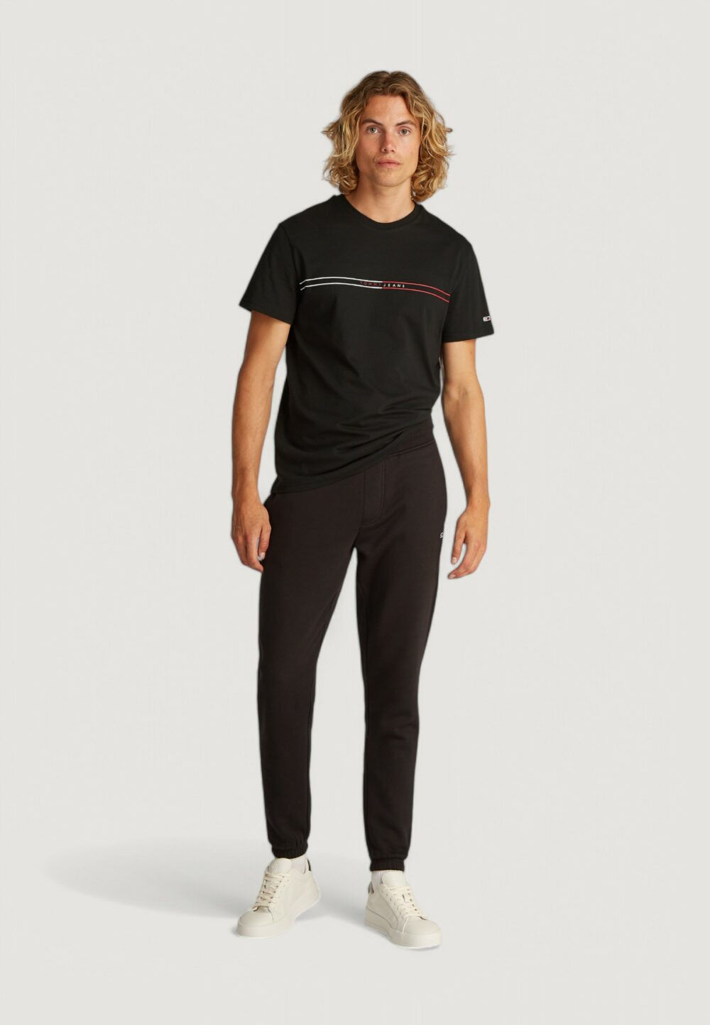 T-shirt Tommy Hilfiger Jeans tjm entry graphic Nero - Foto 5