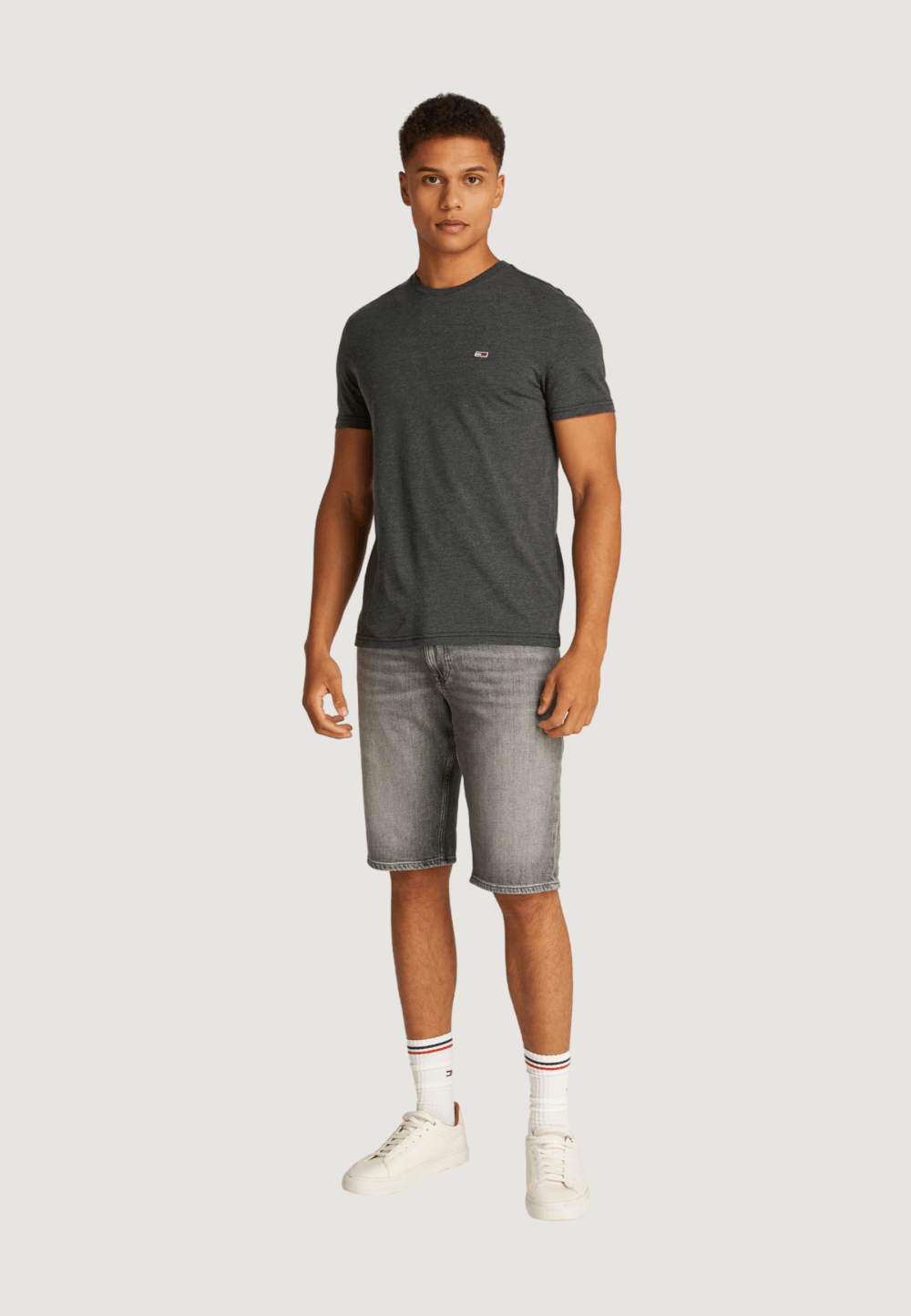 T-shirt Tommy Hilfiger Jeans tjm jaspe htr Nero - Foto 3