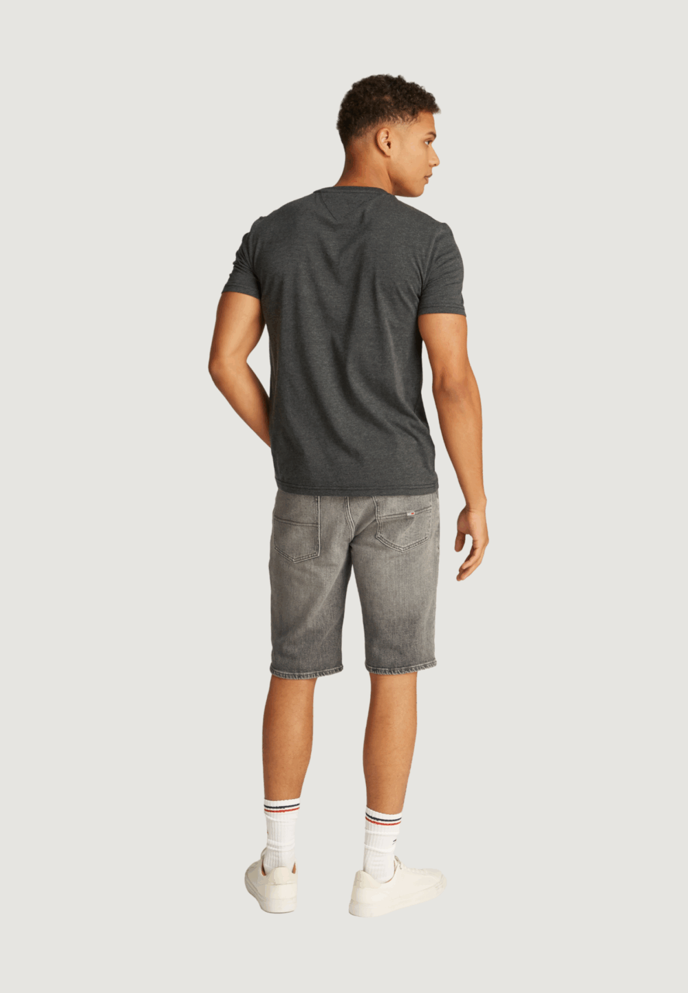 T-shirt Tommy Hilfiger Jeans tjm jaspe htr Nero - Foto 4