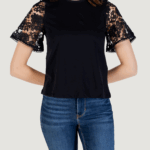 T-shirt Vero Moda vmpanna 2/4 top jrs Nero - Foto 1