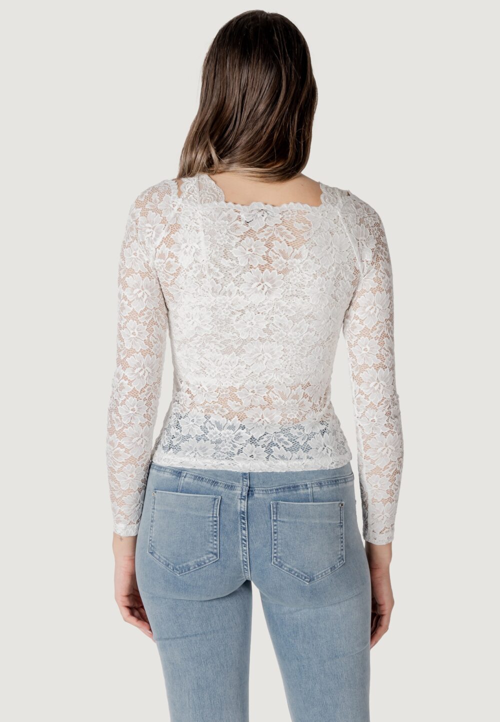 T-shirt manica lunga Morgan De Toi Bianco - Foto 4