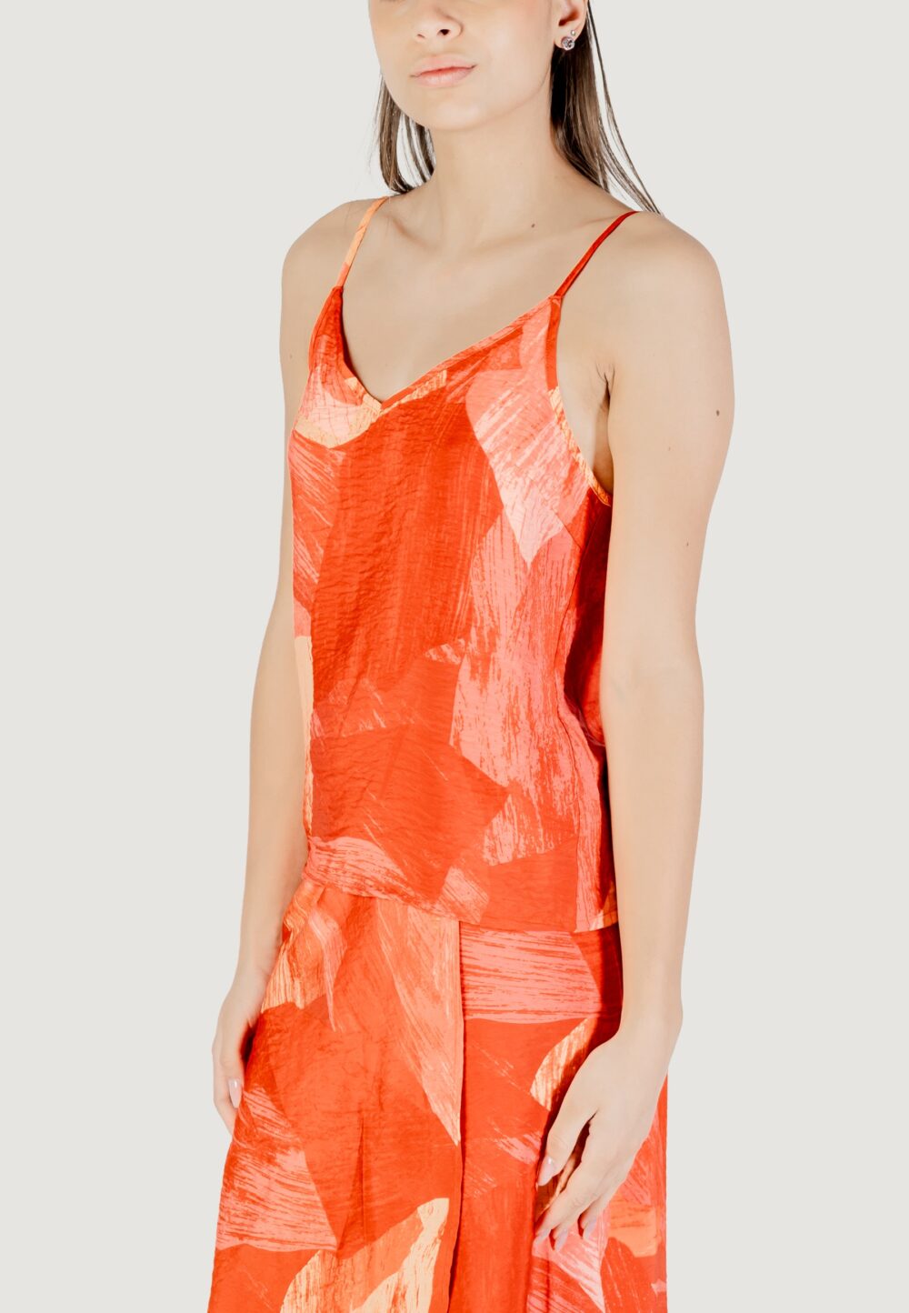 Top Vila Clothes vidolira ela singlet top/lc Rosso - Foto 5