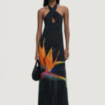 Vestito lungo Desigual swim_colibrÍ dress Nero - Foto 1