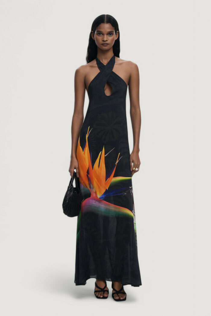 Vestito lungo Desigual swim_colibrÍ dress Nero