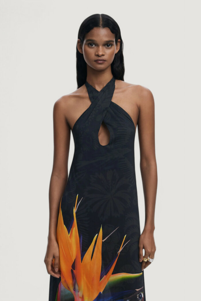 Vestito lungo Desigual swim_colibrÍ dress Nero