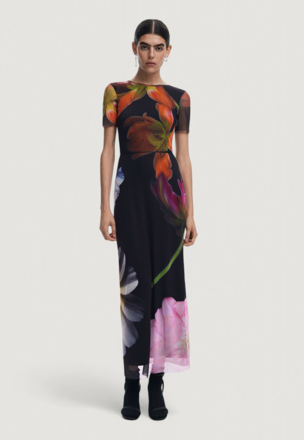 Vestito lungo Desigual vest_roterdam Nero - Foto 1