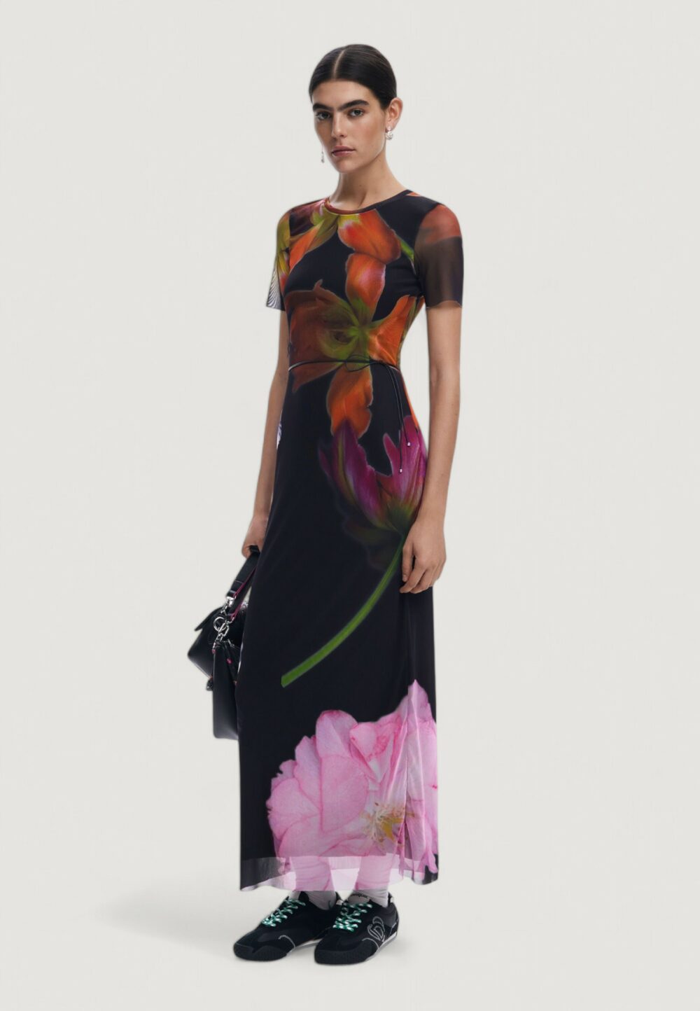 Vestito lungo Desigual vest_roterdam Nero - Foto 4