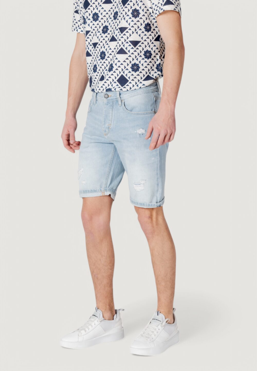 Bermuda Antony Morato argon slim fit Blue Denim Chiaro - Foto 2