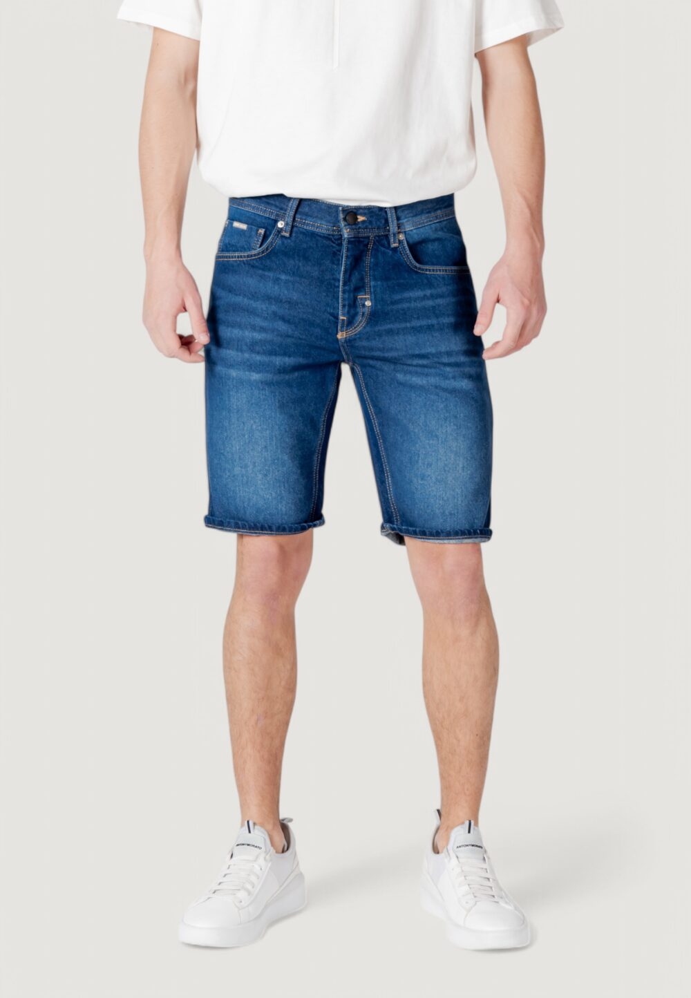 Bermuda Antony Morato argon slim fit Blue Denim Scuro - Foto 4