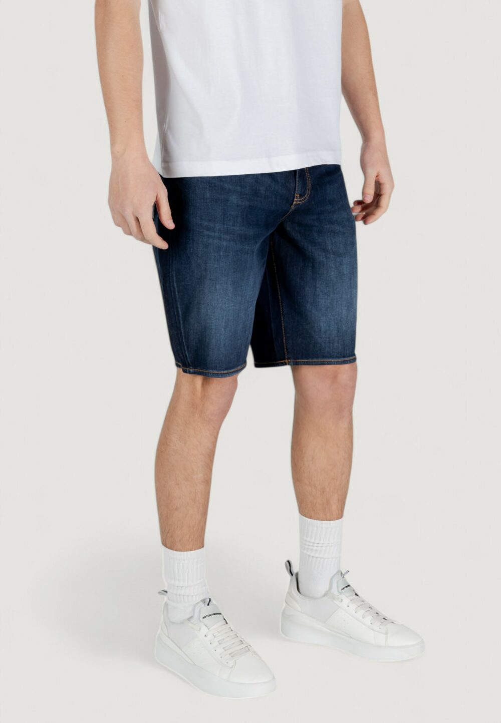 Bermuda Armani Exchange Blue Denim Scuro - Foto 3