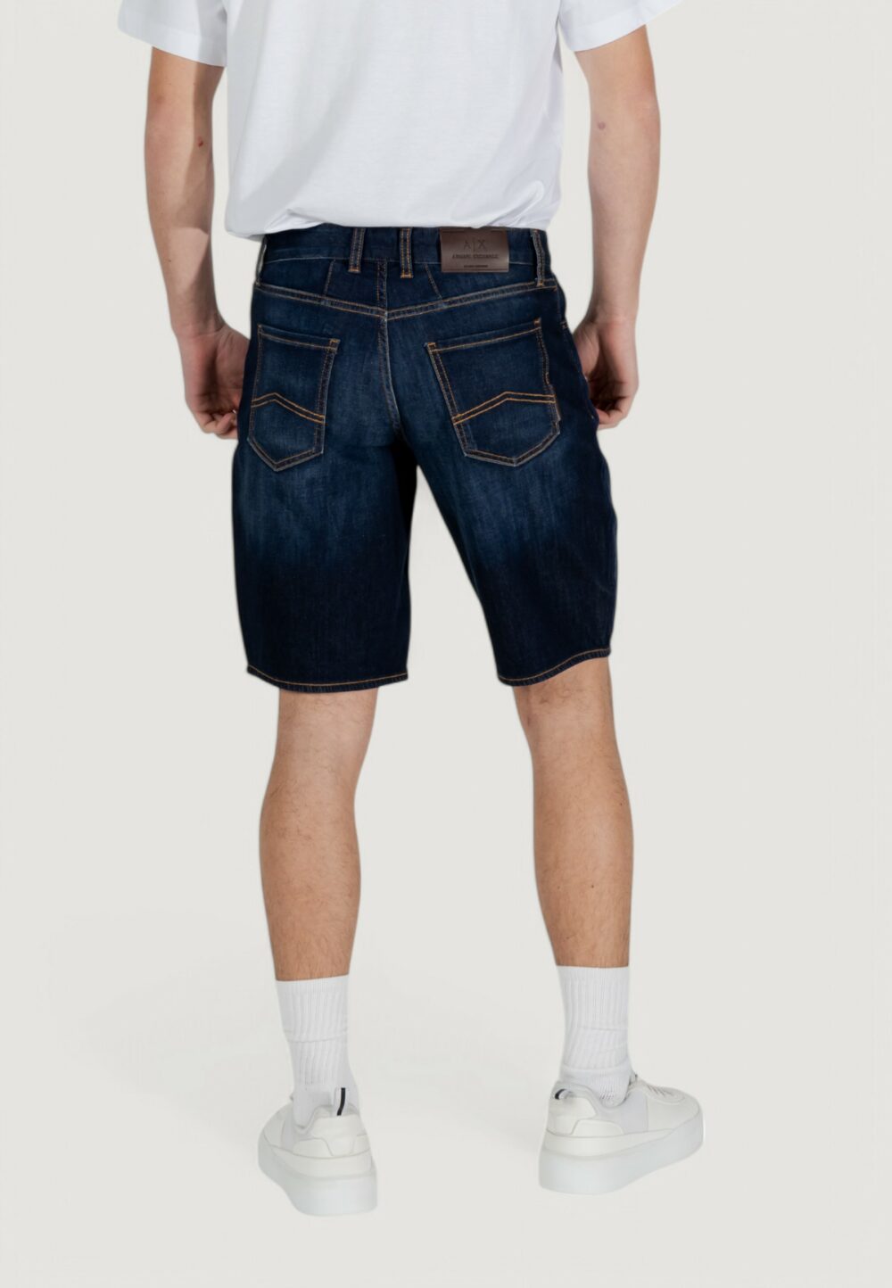 Bermuda Armani Exchange Blue Denim Scuro - Foto 4