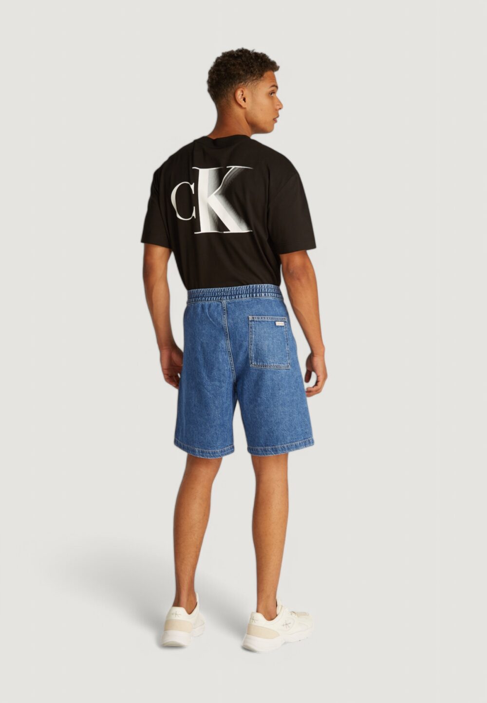 Bermuda Calvin Klein Jeans pull on relaxed denim Denim - Foto 4