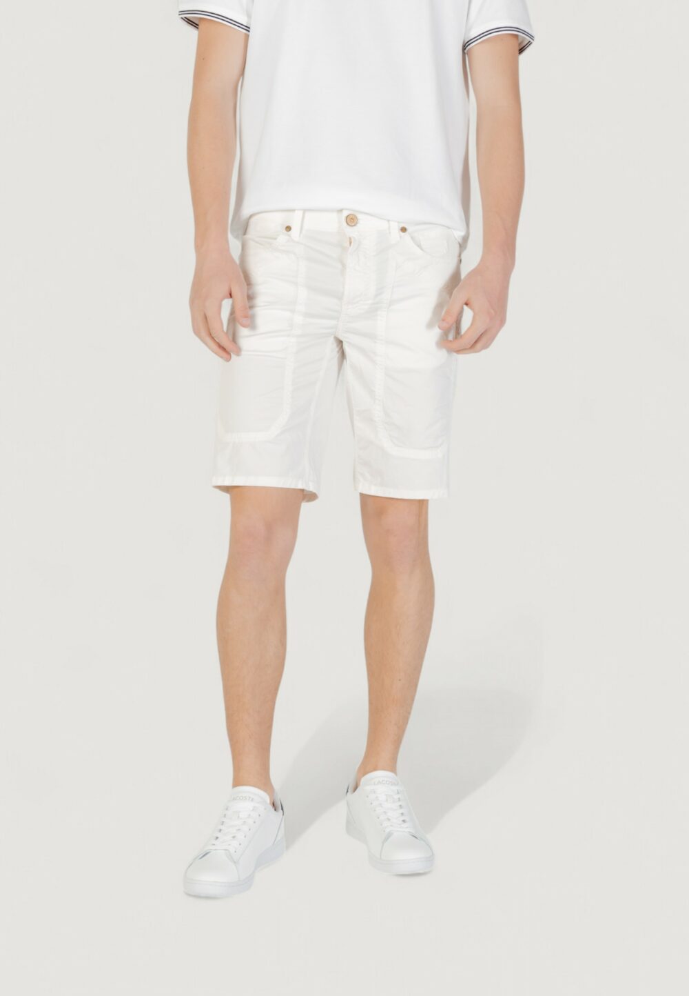 Bermuda Jeckerson jayden 5 tasche toppa slim Bianco - Foto 1