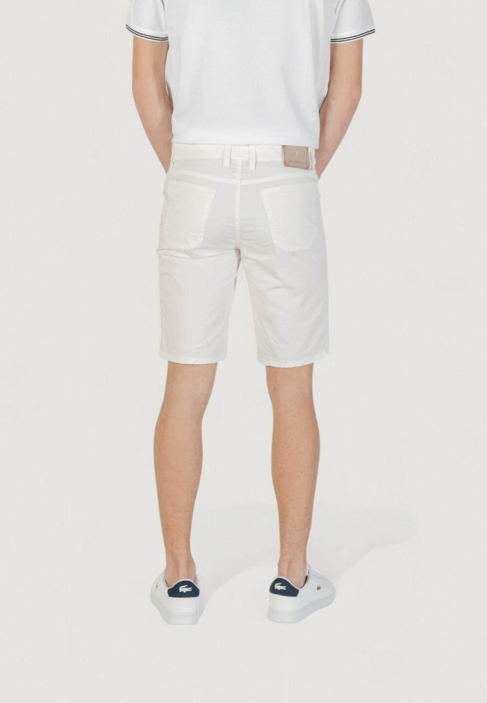 Bermuda Jeckerson jayden 5 tasche toppa slim Bianco - Foto 3