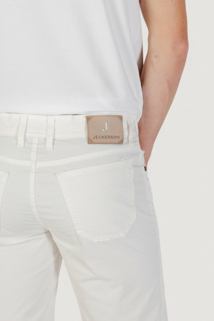 Bermuda Jeckerson jayden 5 tasche toppa slim Bianco