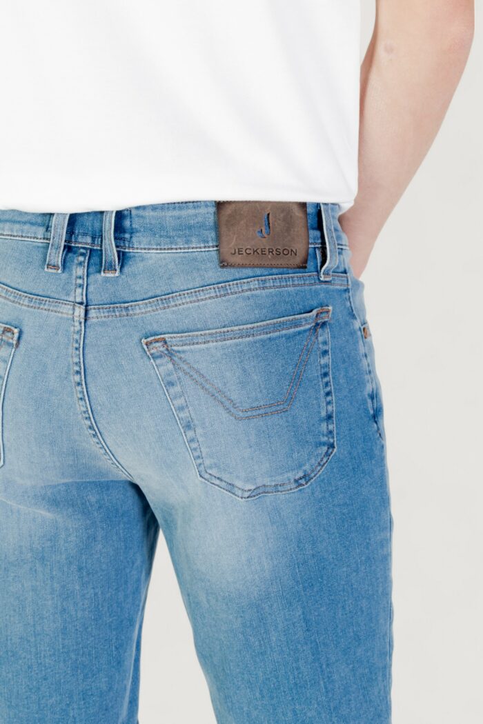 Bermuda Jeckerson jayden 5 tasche toppa slim Denim chiaro