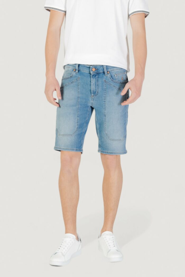 Bermuda Jeckerson jayden 5 tasche toppa slim Denim chiaro