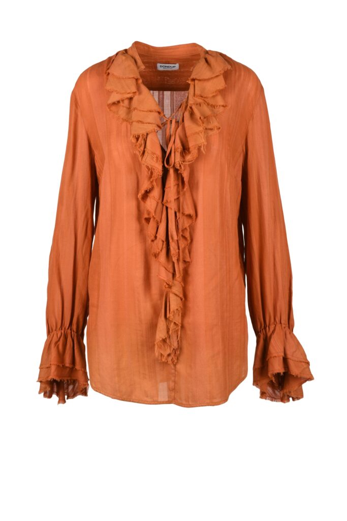 Blusa manica corta Dondup  Ruggine