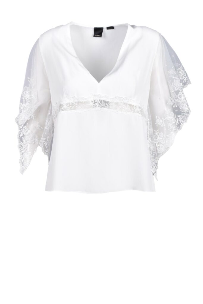 Blusa manica corta Pinko  Bianco