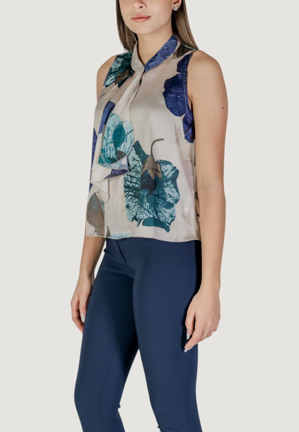 Blusa manica corta Rinascimento Verde - Foto 3