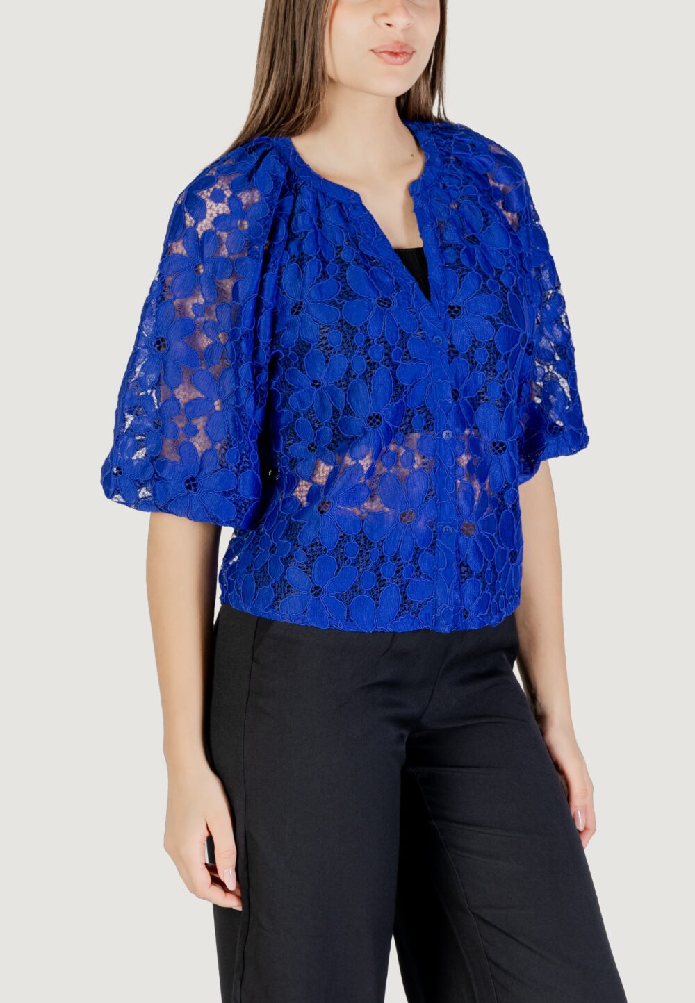 Bluse manica lunga Desigual blus_musas Blu - Foto 3