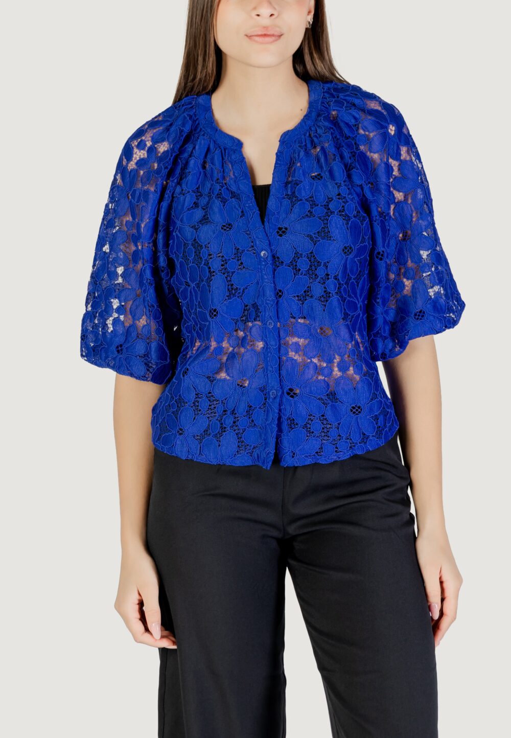 Bluse manica lunga Desigual blus_musas Blu - Foto 5