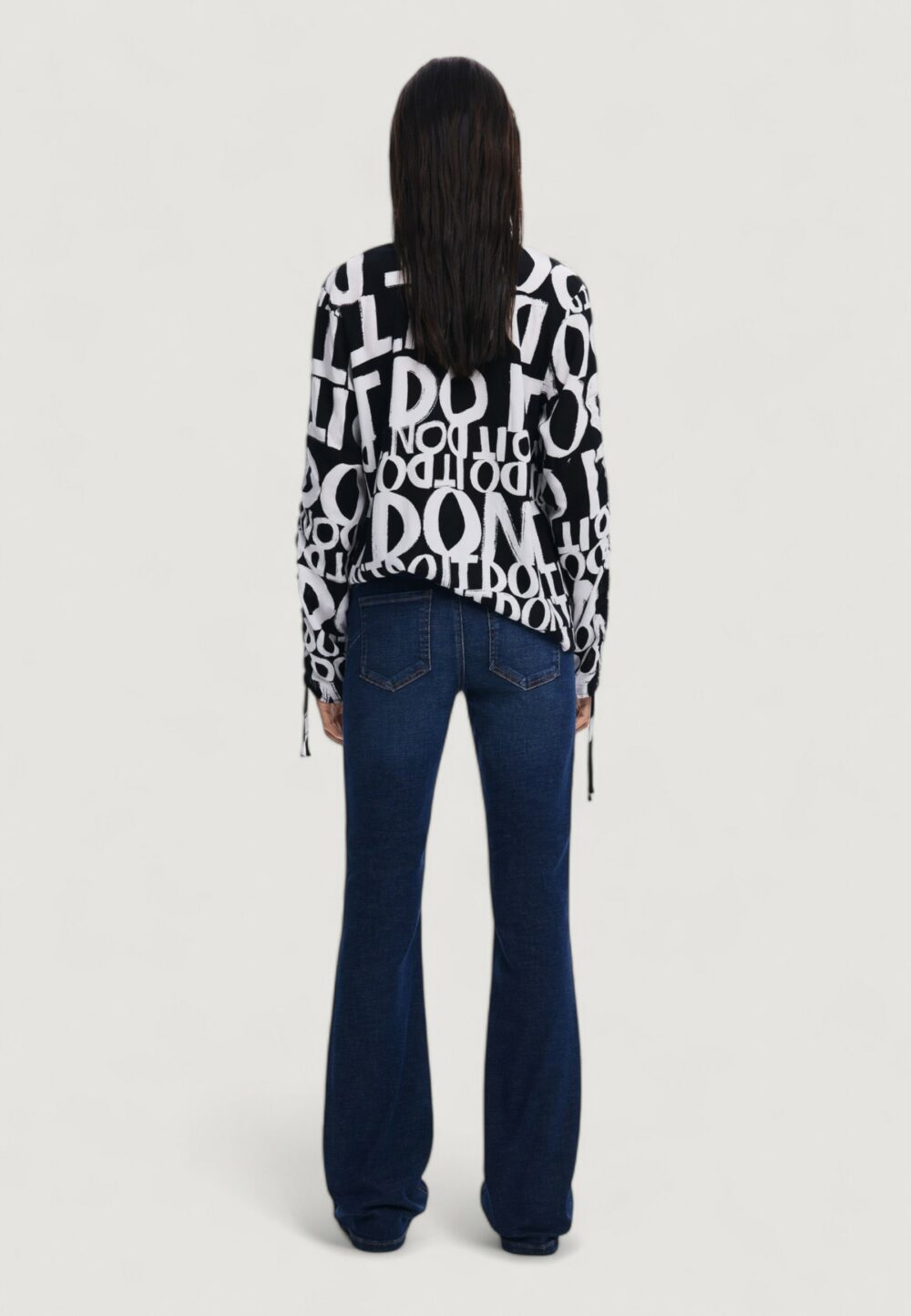 Bluse manica lunga Desigual blus_dione Nero - Foto 3