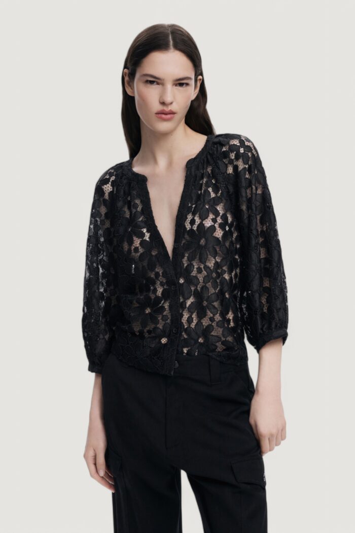 Bluse manica lunga Desigual blus_musas Nero