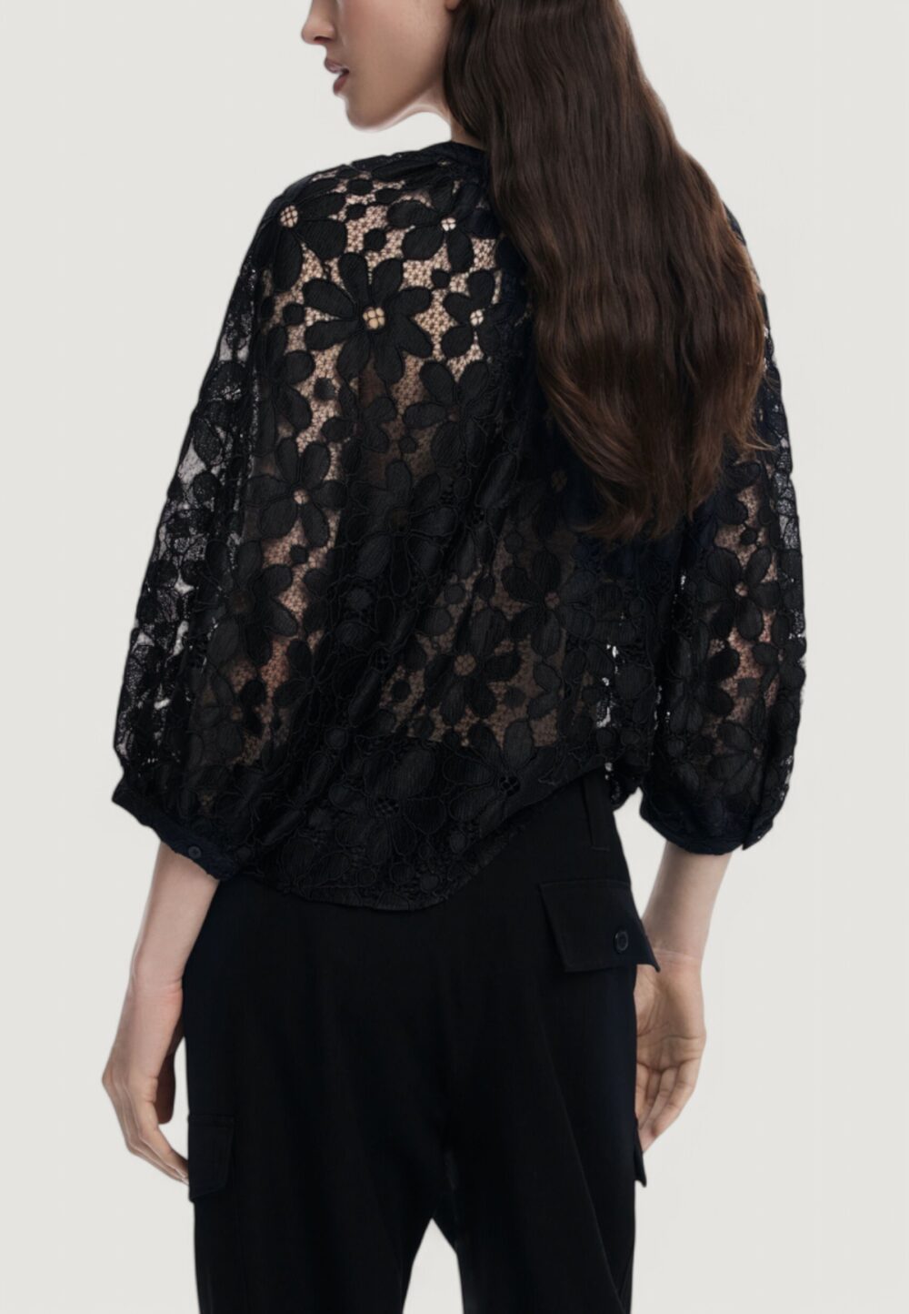 Bluse manica lunga Desigual blus_musas Nero - Foto 4