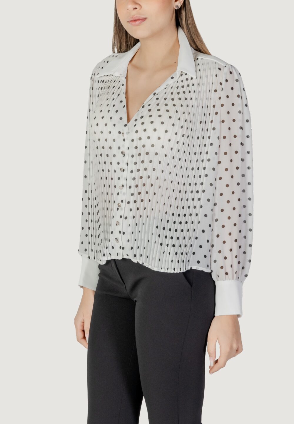 Bluse manica lunga Morgan De Toi Bianco - Foto 2