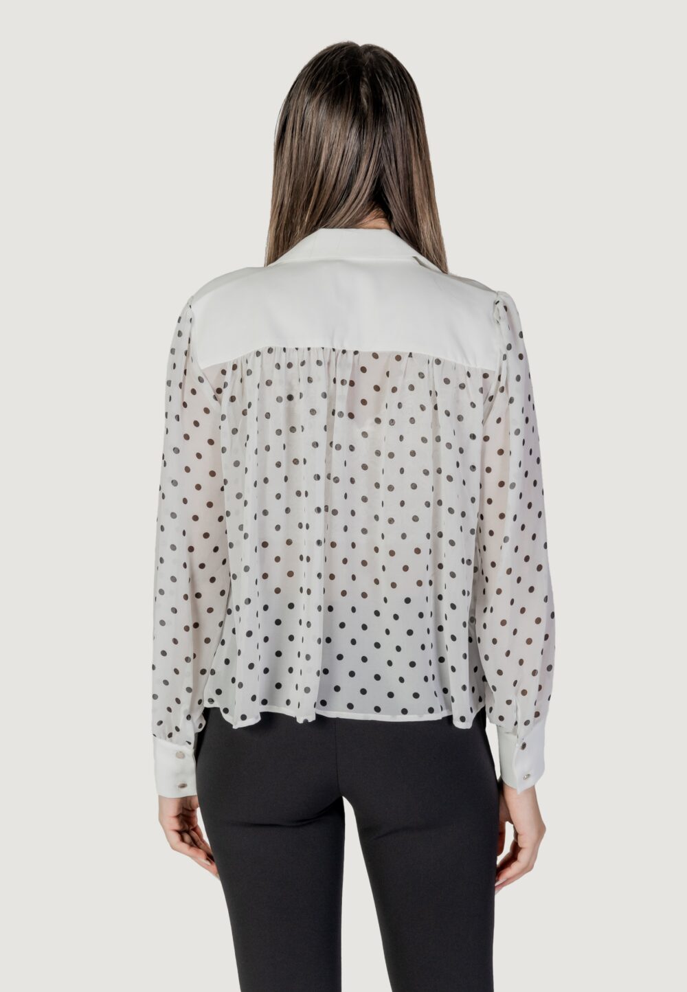Bluse manica lunga Morgan De Toi Bianco - Foto 4