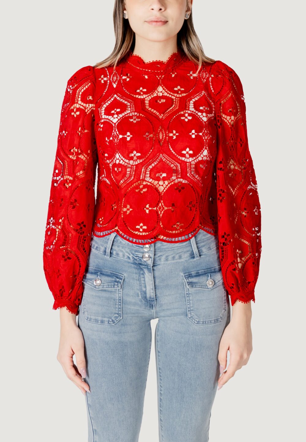 Bluse manica lunga Morgan De Toi Rosso - Foto 1