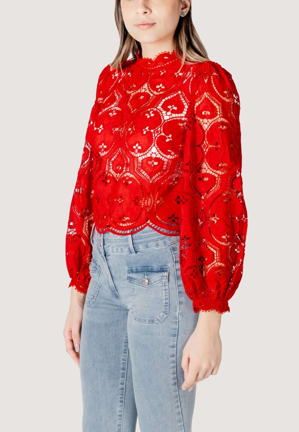 Bluse manica lunga Morgan De Toi Rosso - Foto 2