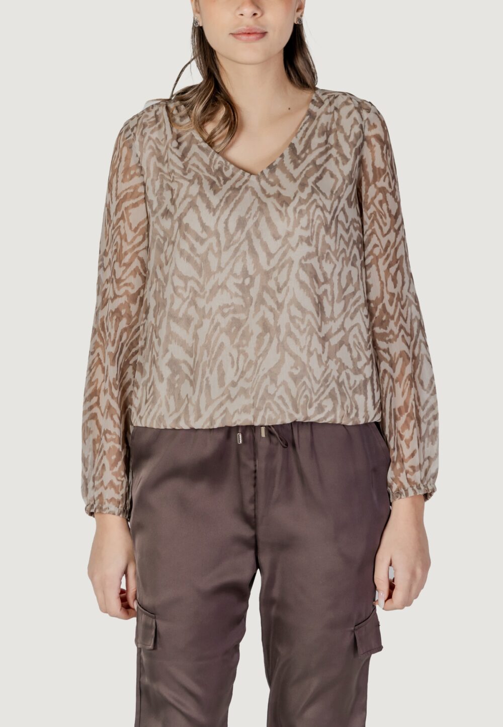 Bluse manica lunga Street One Beige - Foto 1