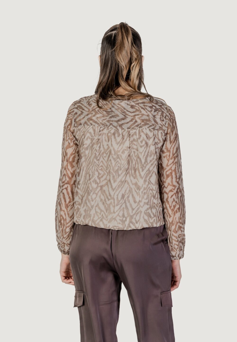 Bluse manica lunga Street One Beige - Foto 4