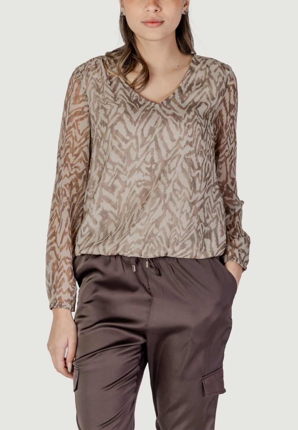 Bluse manica lunga Street One Beige - Foto 5